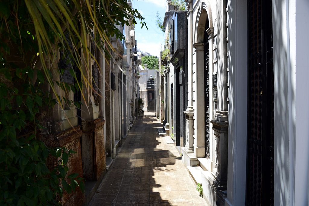 11 Looking Down One Of The Side Alleys Recoleta Cemetery Buenos Aires